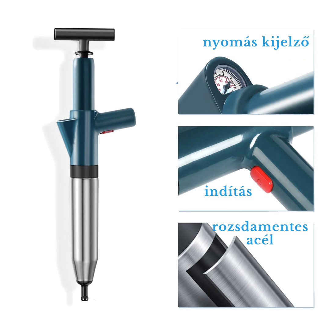 Pneumatikus lefolyó pumpa