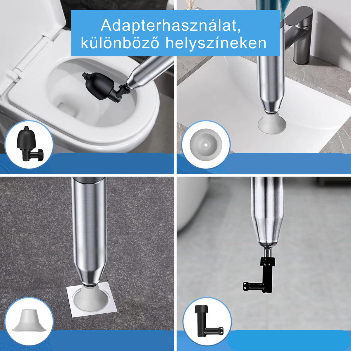 Pneumatikus lefolyó pumpa